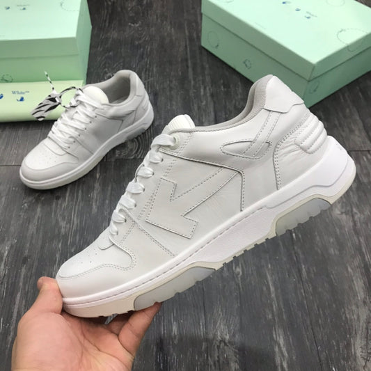 Off-White Out Of Office OOO Low Tops Calf Leather Triple White
