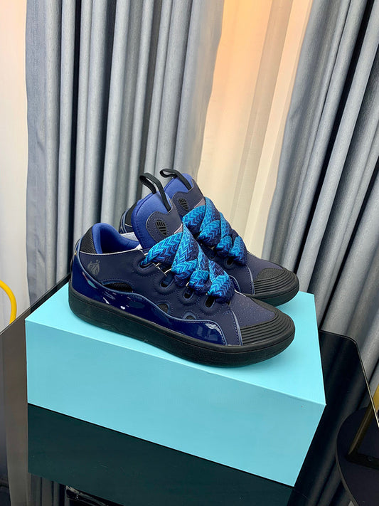 Lanvin Curb Sneaker Navy Blue