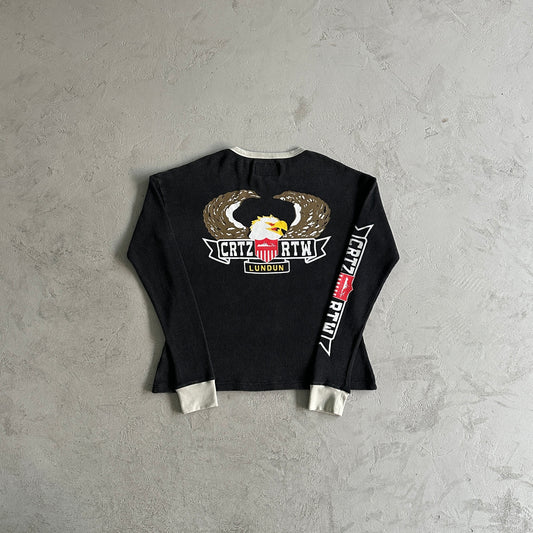 Corteiz Dipset Waffle Longsleeve Black