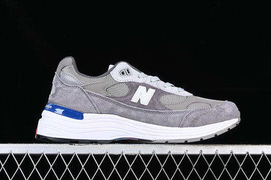 New Balance 992 Grey Blue Red