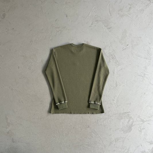 Corteiz Mesh Waffle Longsleeve Khaki Green