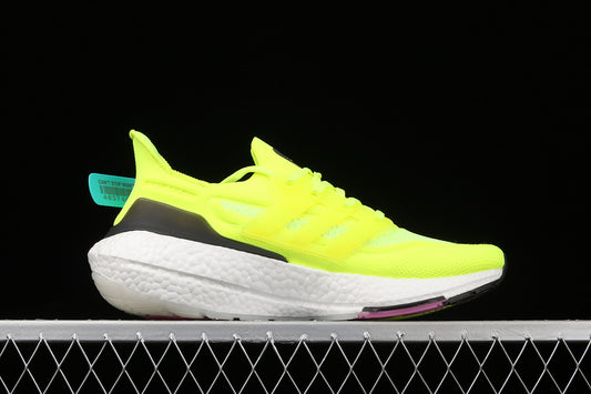 Adidas Ultra Boost 21 Solar Yellow Pink