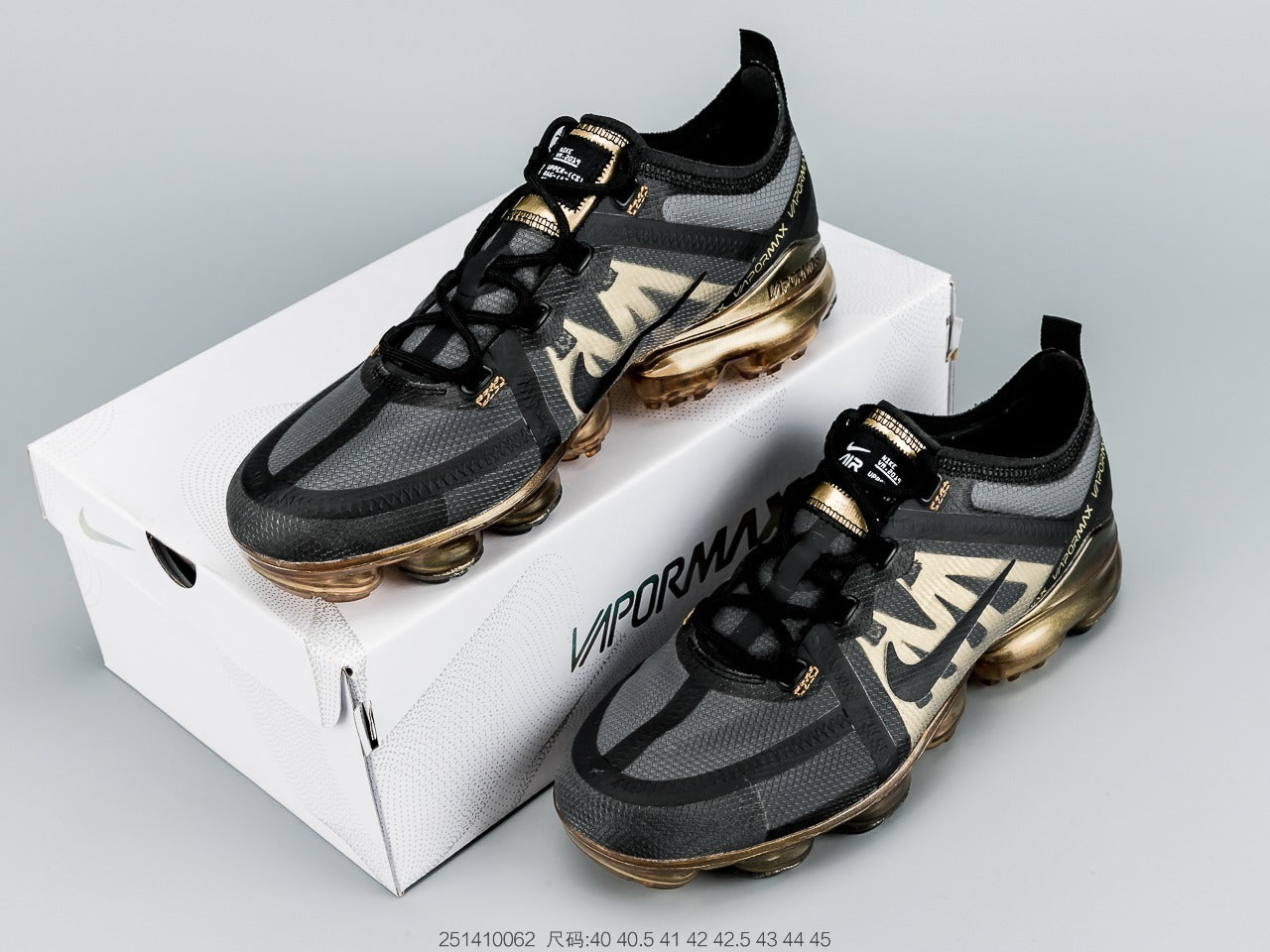 Nike Air VaporMax 2019 Black Metallic Gold