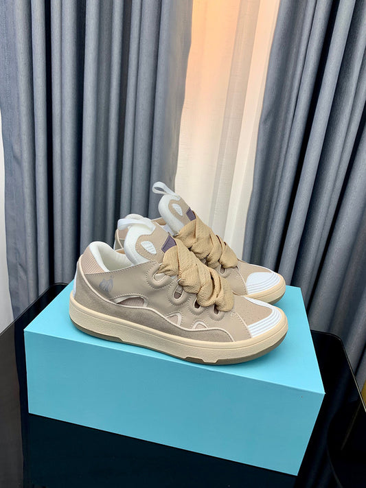 Lanvin Curb Sneaker Ecru