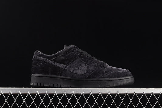Nike Dunk Low Dover Street Market Triple Black Velvet