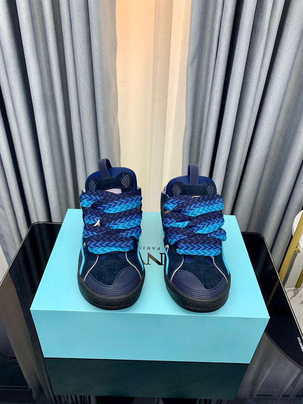 Lanvin Curb Sneaker Black Navy