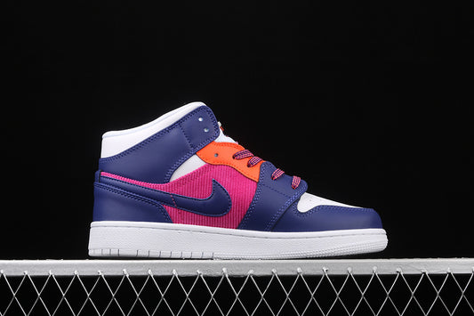 Jordan 1 Mid Fire Pink Barely Grape
