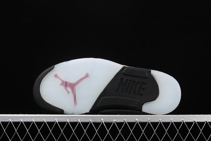 Jordan 5 Retro Fire Red Silver Tongue