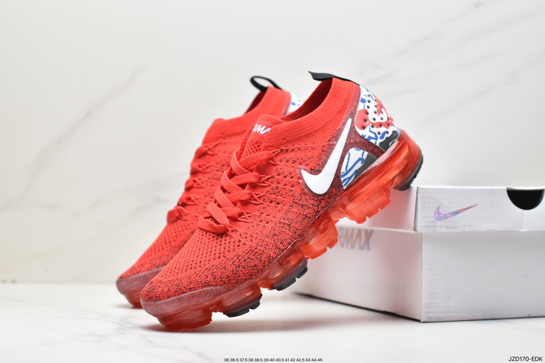 Nike Air VaporMax Flyknit 2 Heel Graphic Team Orange