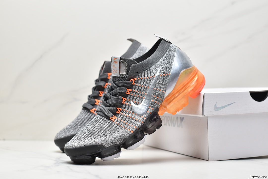 Nike Air VaporMax Flyknit 3 Dark Grey Total Orange