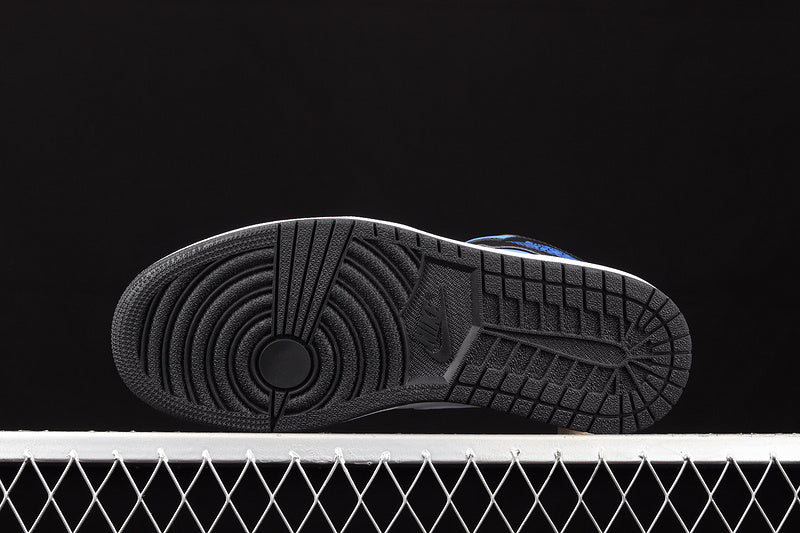 Jordan 1 Mid White Black Racer Blue