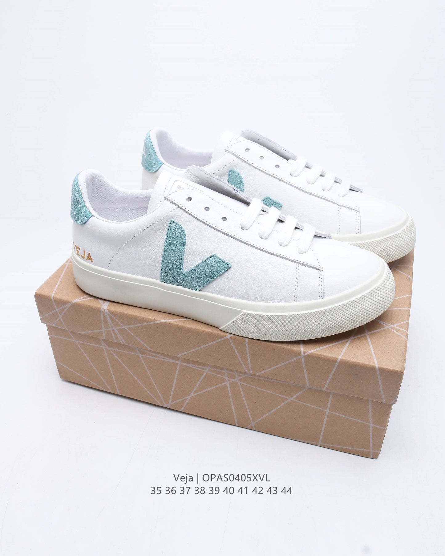 Veja Campo Low Chromefree Leather White Matcha