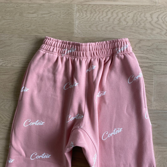 Corteiz All Over Print Joggers Wavy Pink