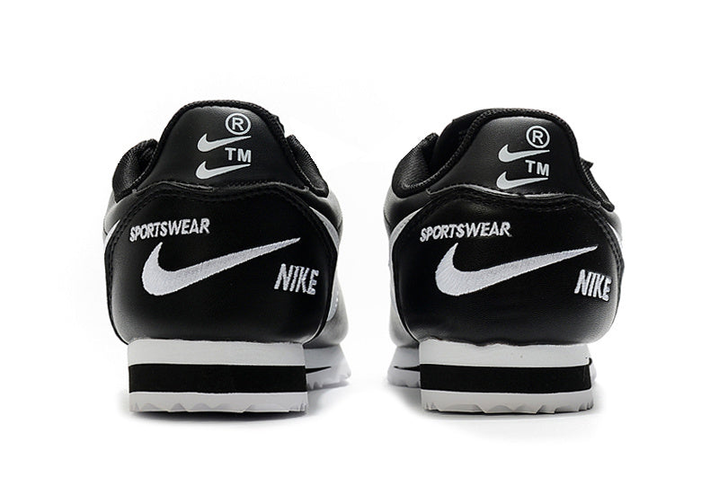Nike Classic Cortez Mini Swoosh Black White
