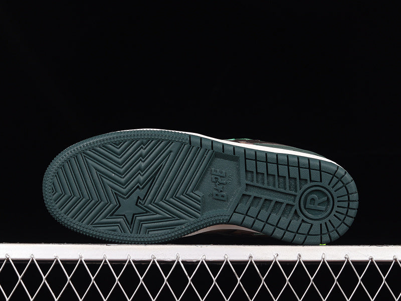 A Bathing Ape Bape SK8 Sta Green Grey