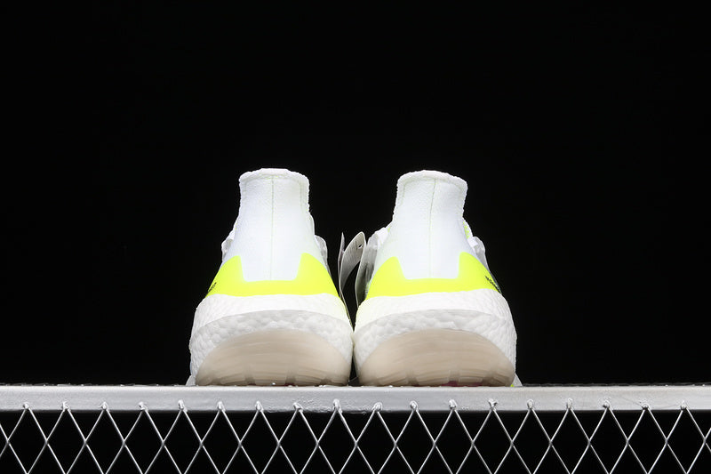 Adidas Ultra Boost 21 White Solar Yellow