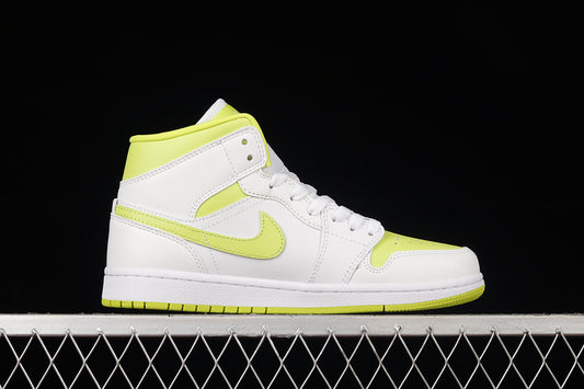 Jordan 1 Mid White Lime