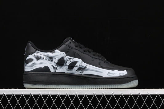 Nike Air Force 1 Low Black Skeleton Halloween