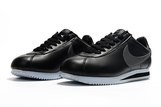Nike Classic Cortez Leather Black Dark Grey White