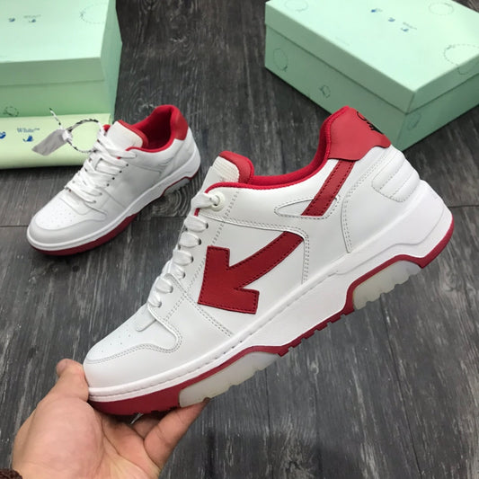 Off-White Out Of Office OOO Low Tops White Red
