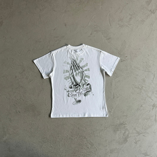 Corteiz Bun The Rest Prayer Tee White