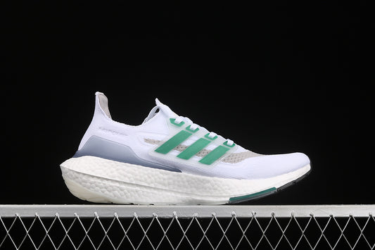 Adidas Ultra Boost 21 White Sub Green