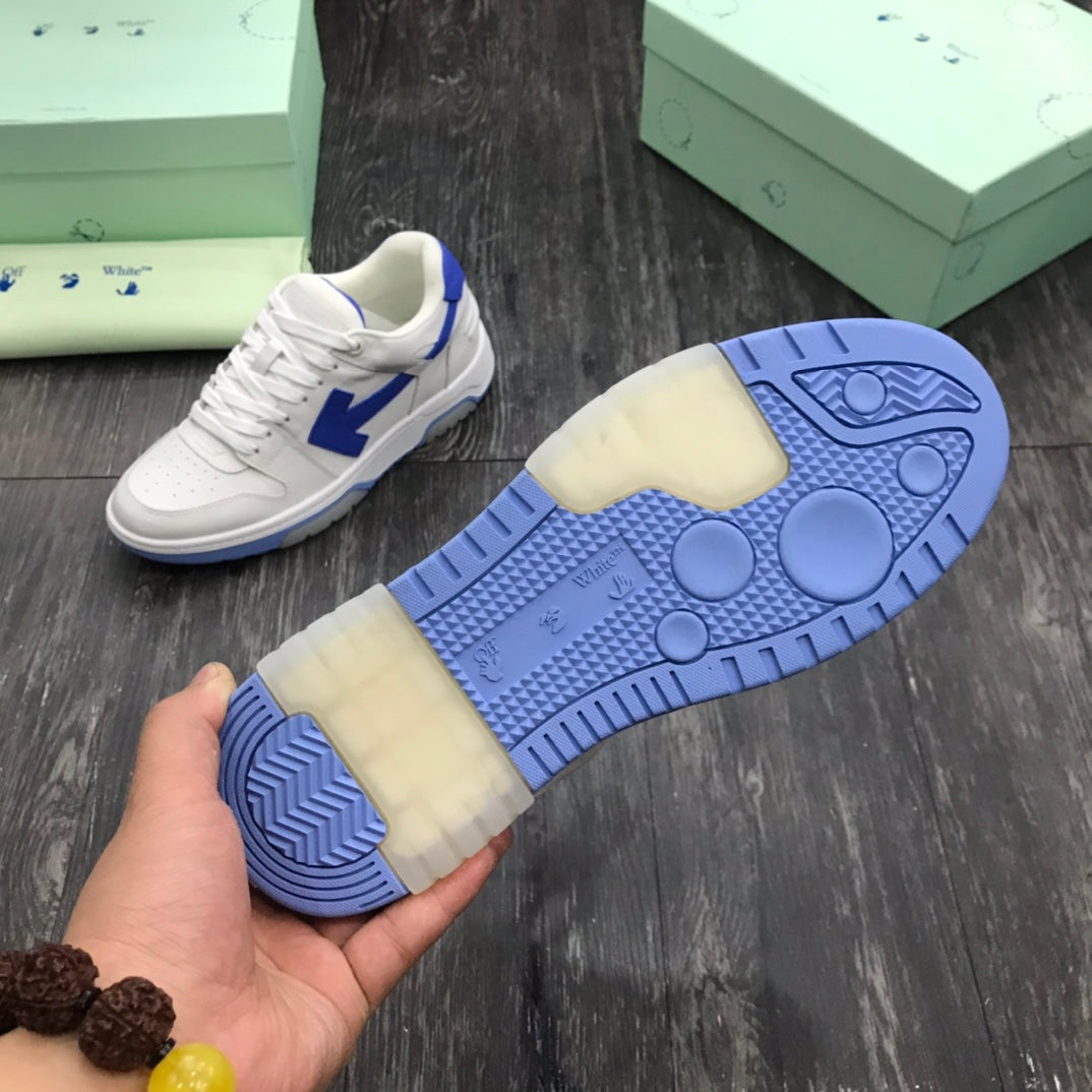 Off-White Out Of Office OOO Low Tops White Blue
