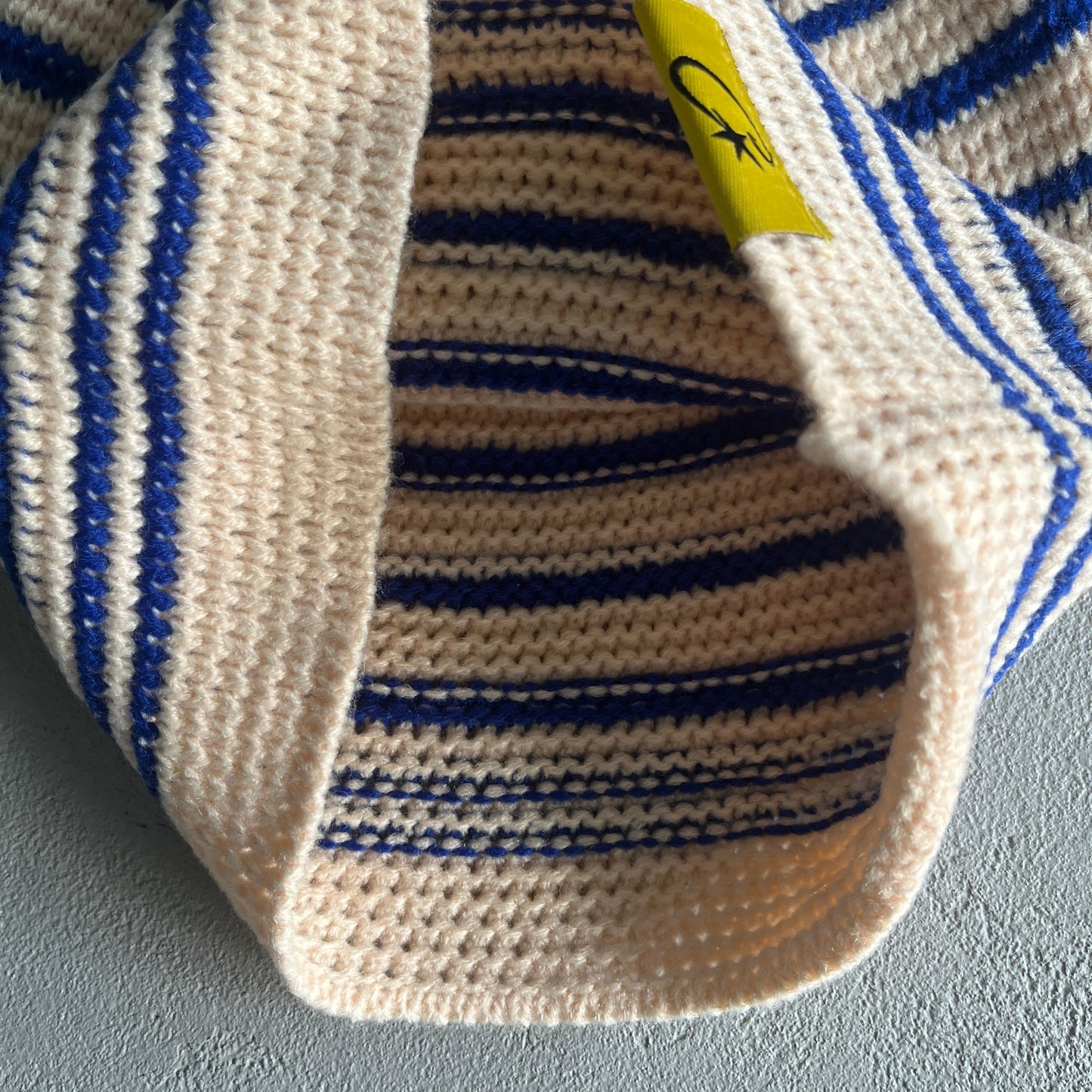 Corteiz Crochet Beanie Striped Blue