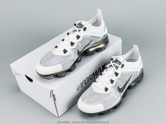 Nike Air VaporMax 2019 Premium White Platinum Tint Lime Blast