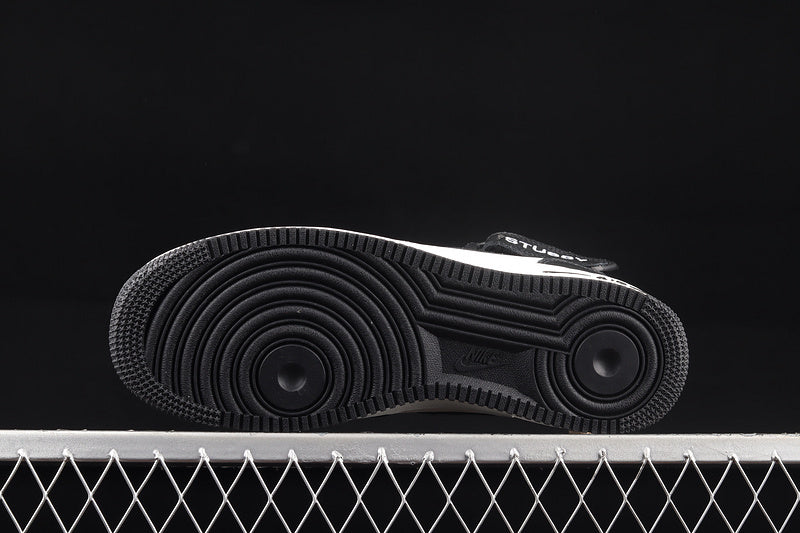 Nike Air Force 1 Mid Stussy Light Bone Black