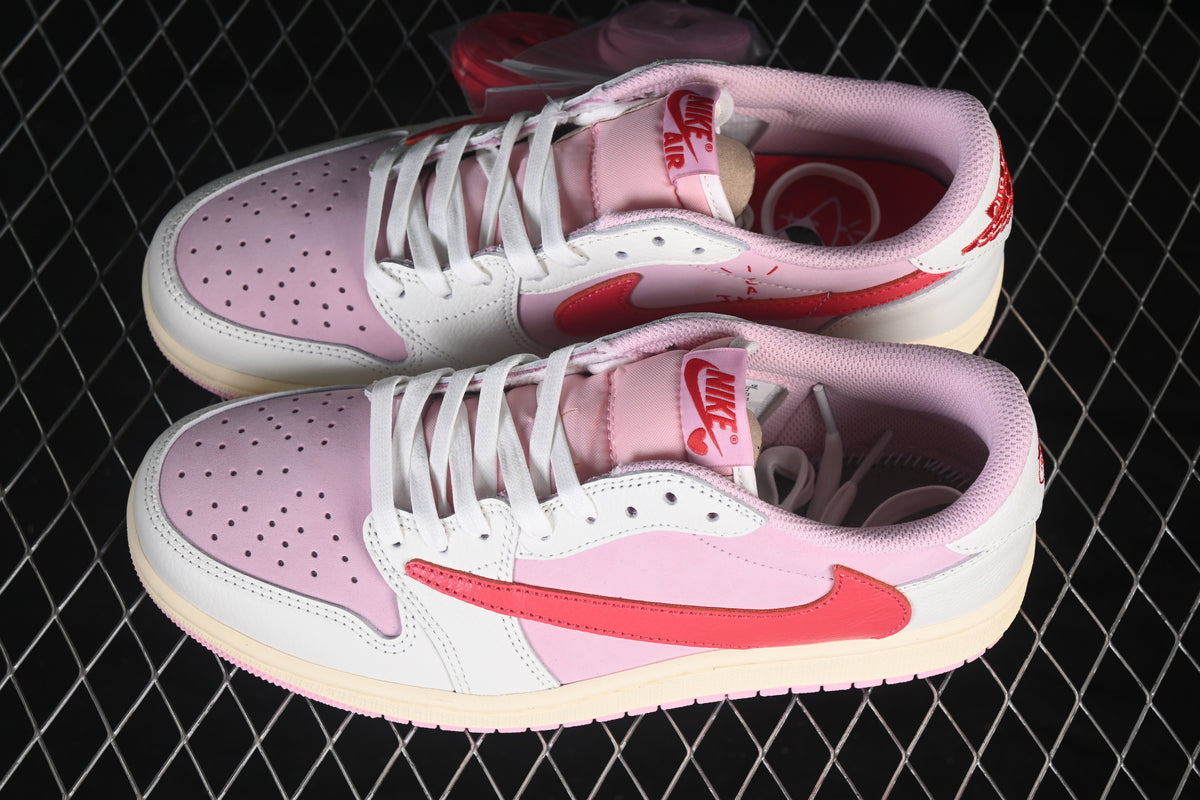 Jordan 1 Retro Low Travis Scott Sail Tropical Pink