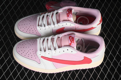 Jordan 1 Retro Low Travis Scott Sail Tropical Pink