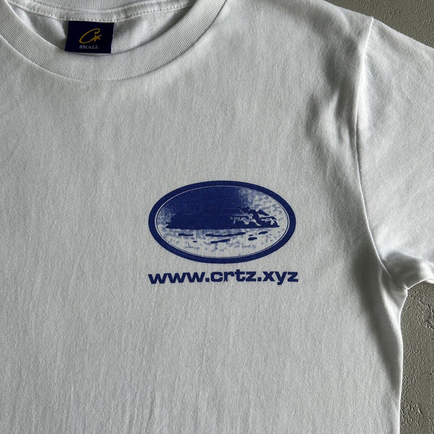 Corteiz Rally Vinylz Tee White