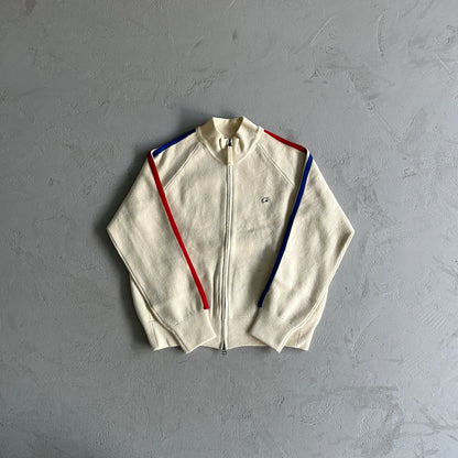 Corteiz Knit-Zip Up Fleece Cream