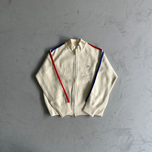 Corteiz Knit-Zip Up Fleece Cream