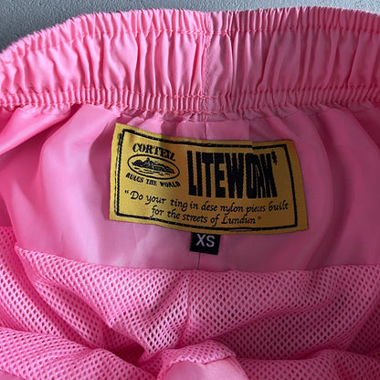 Corteiz Shukushuku Bottoms Baby Pink