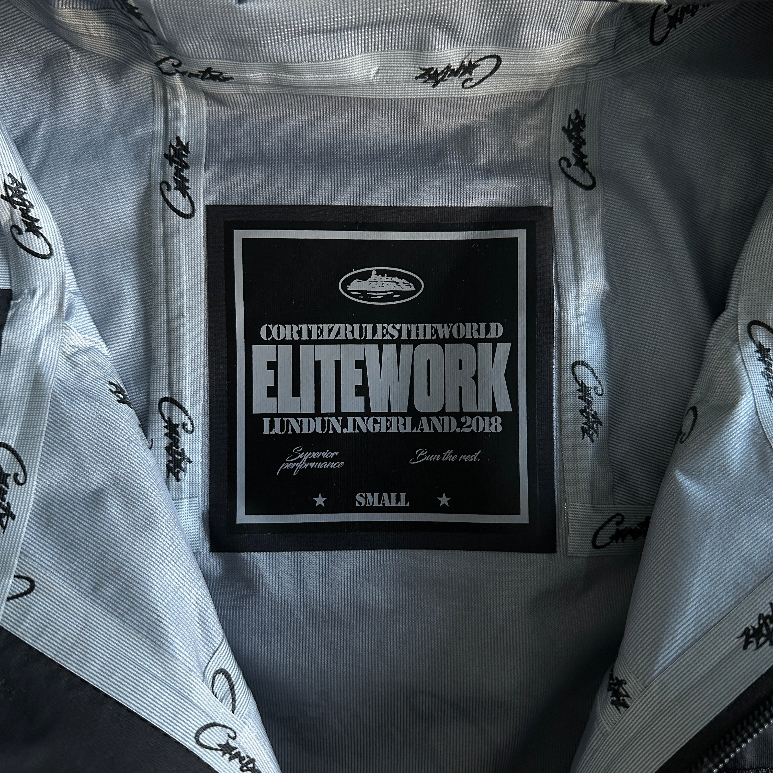 Corteiz Elitework Waterproof Shell Jacket Black – Brothers