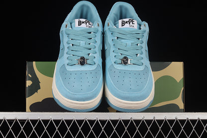 A Bathing Ape Bape Sta Blue Suede