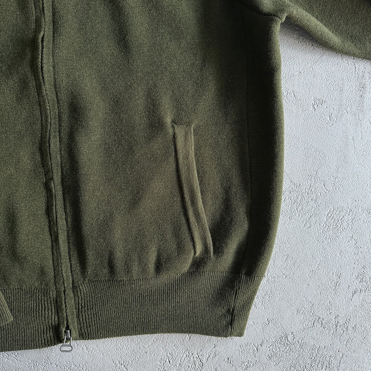 Corteiz Knit-Zip Up Fleece Olive