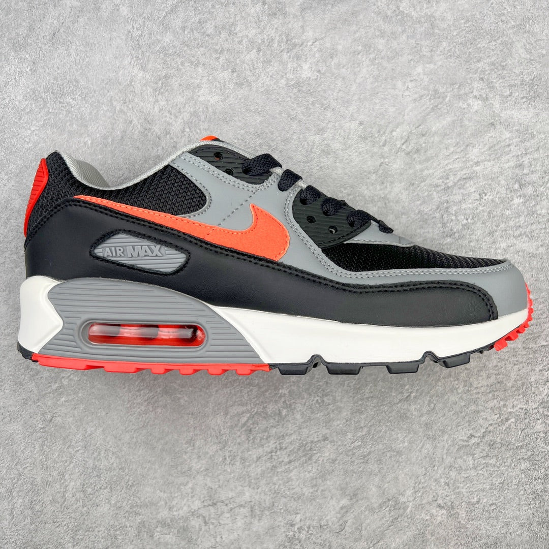 Nike Air Max 90 Black Radiant Red Wolf Grey