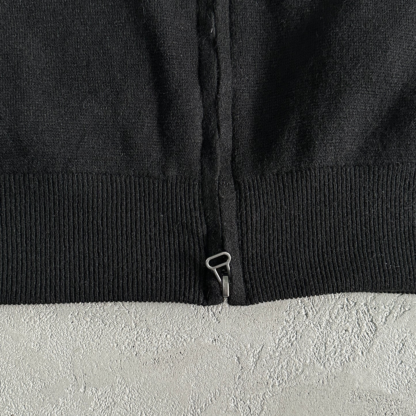 Corteiz Knit-Zip Up Fleece Black