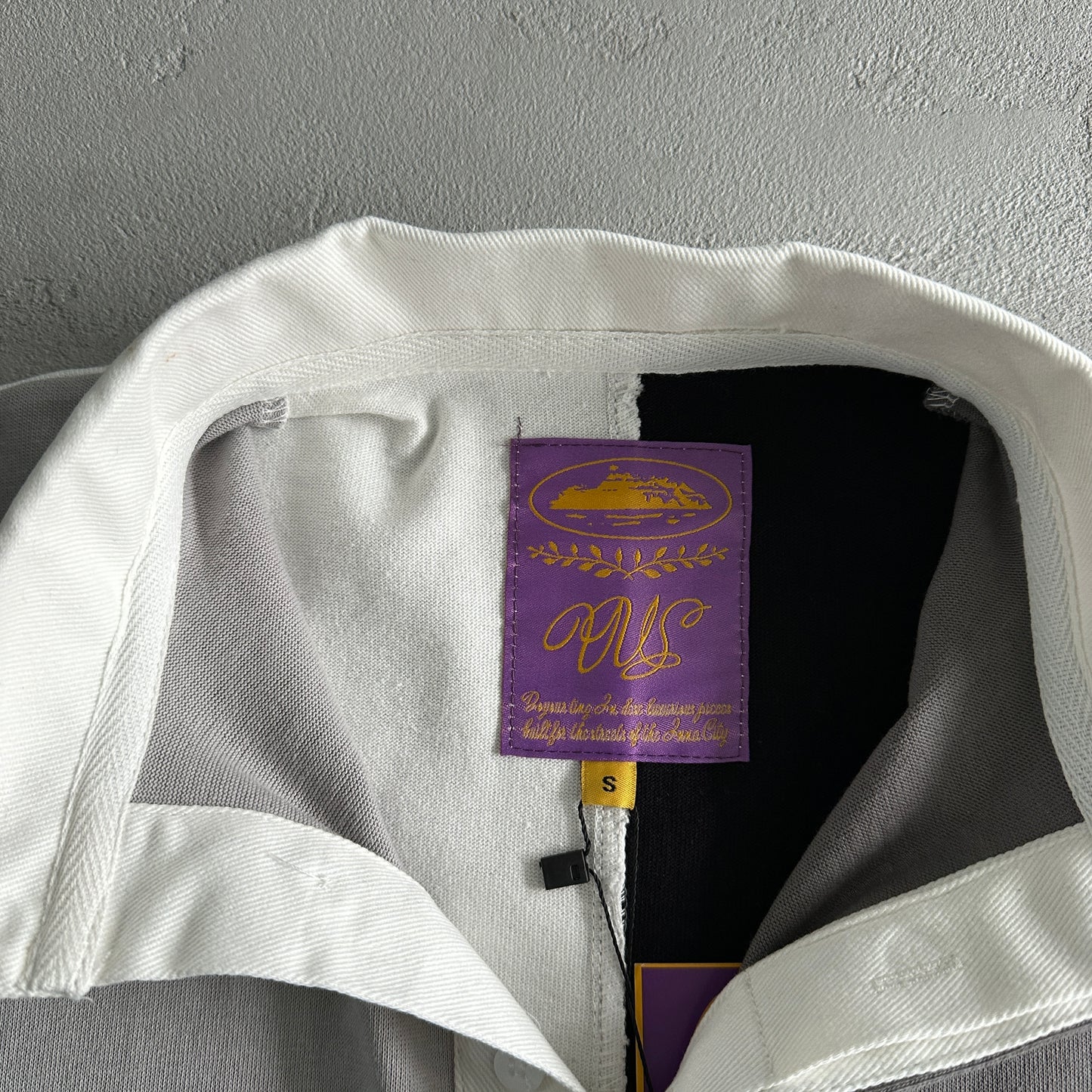 Corteiz C-Star Rugby Shirt Greyscale