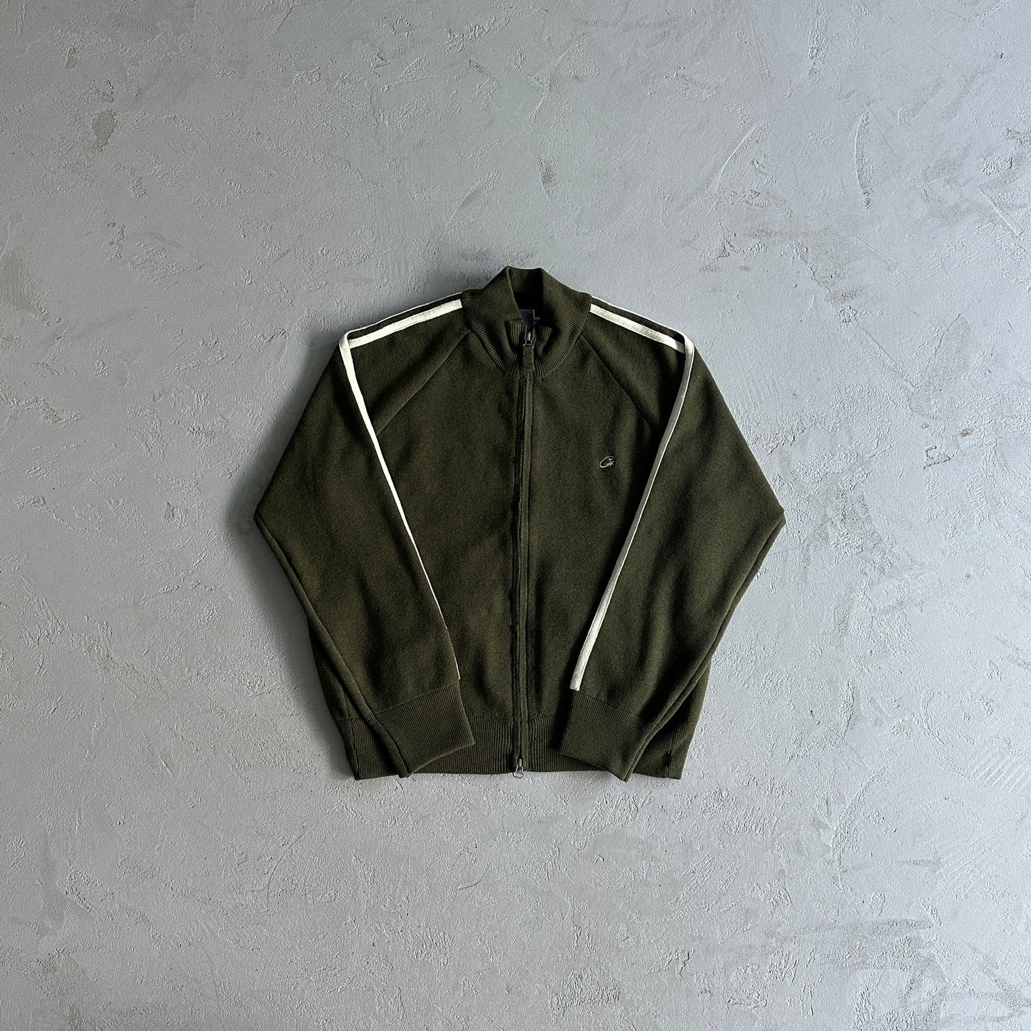 Corteiz Knit-Zip Up Fleece Olive