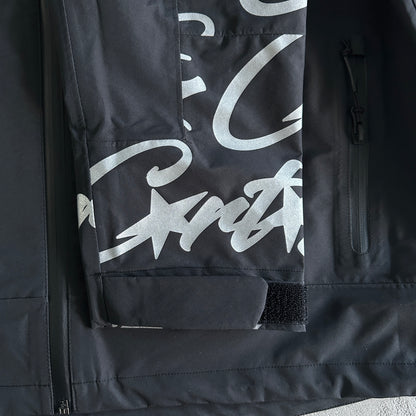 Corteiz Elitework Waterproof Shell Jacket Black