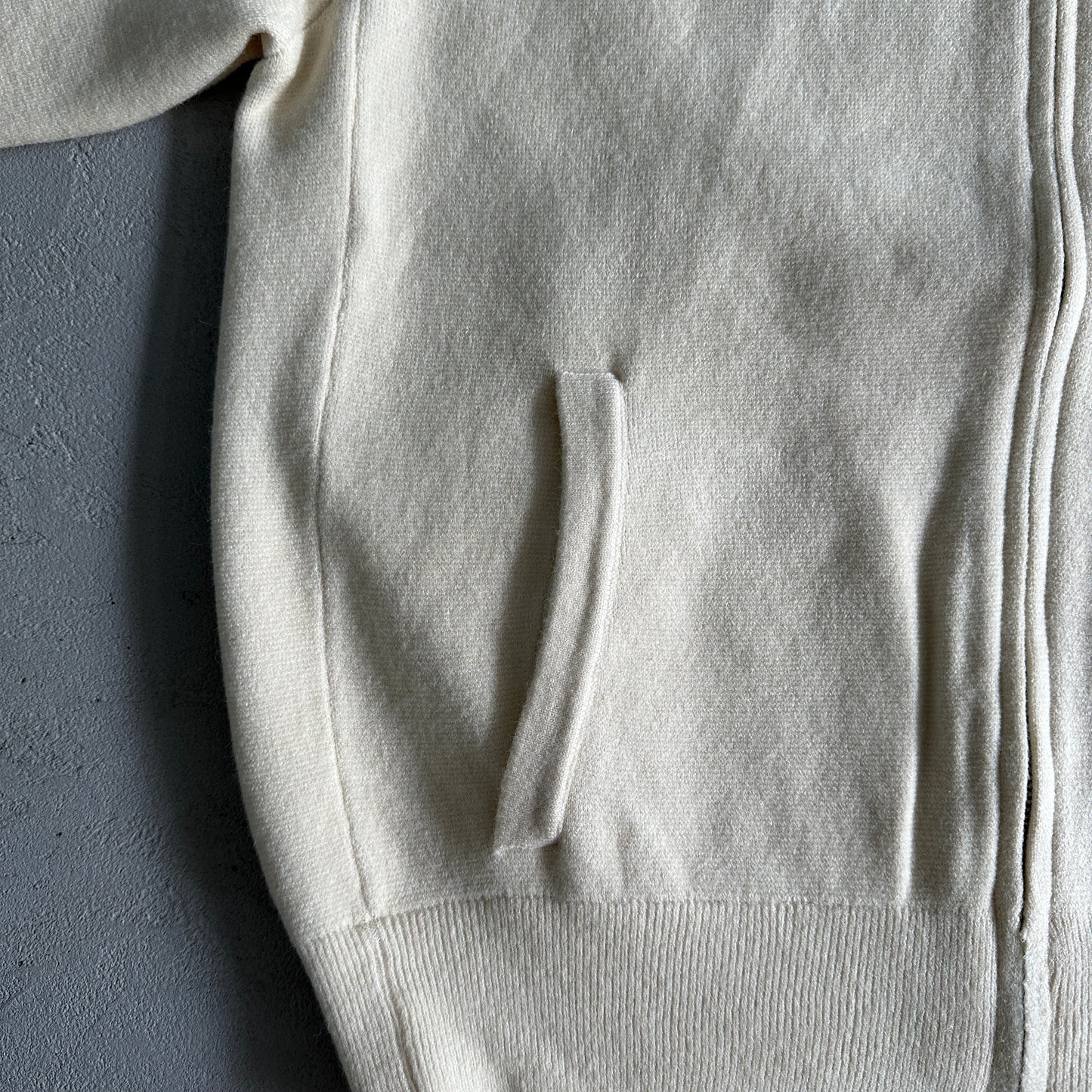 Corteiz Knit-Zip Up Fleece Cream
