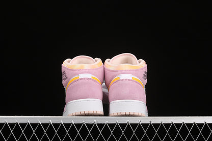 Jordan 1 Mid Arctic Pink
