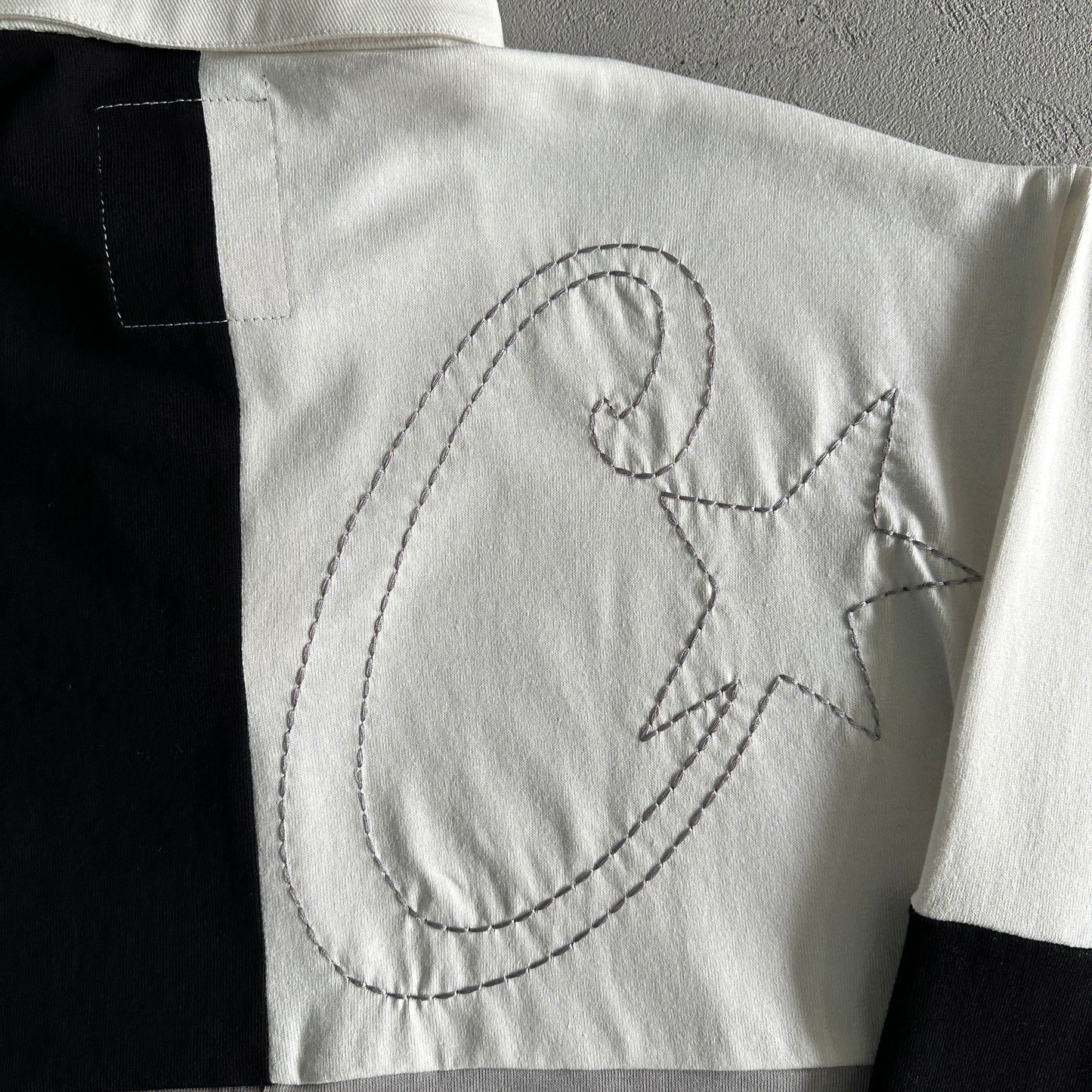 Corteiz C-Star Rugby Shirt Greyscale