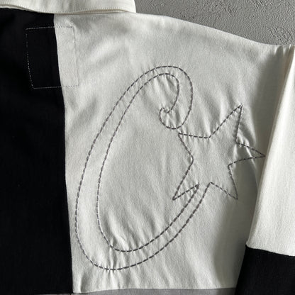 Corteiz C-Star Rugby Shirt Greyscale