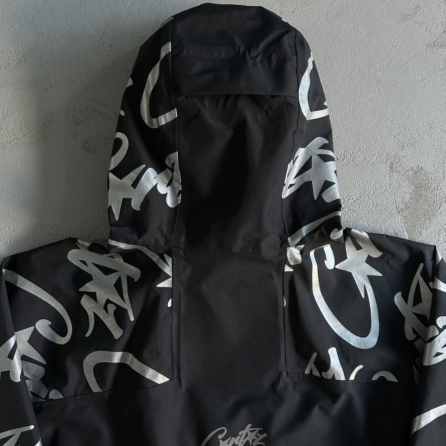 Corteiz Elitework Waterproof Shell Jacket Black