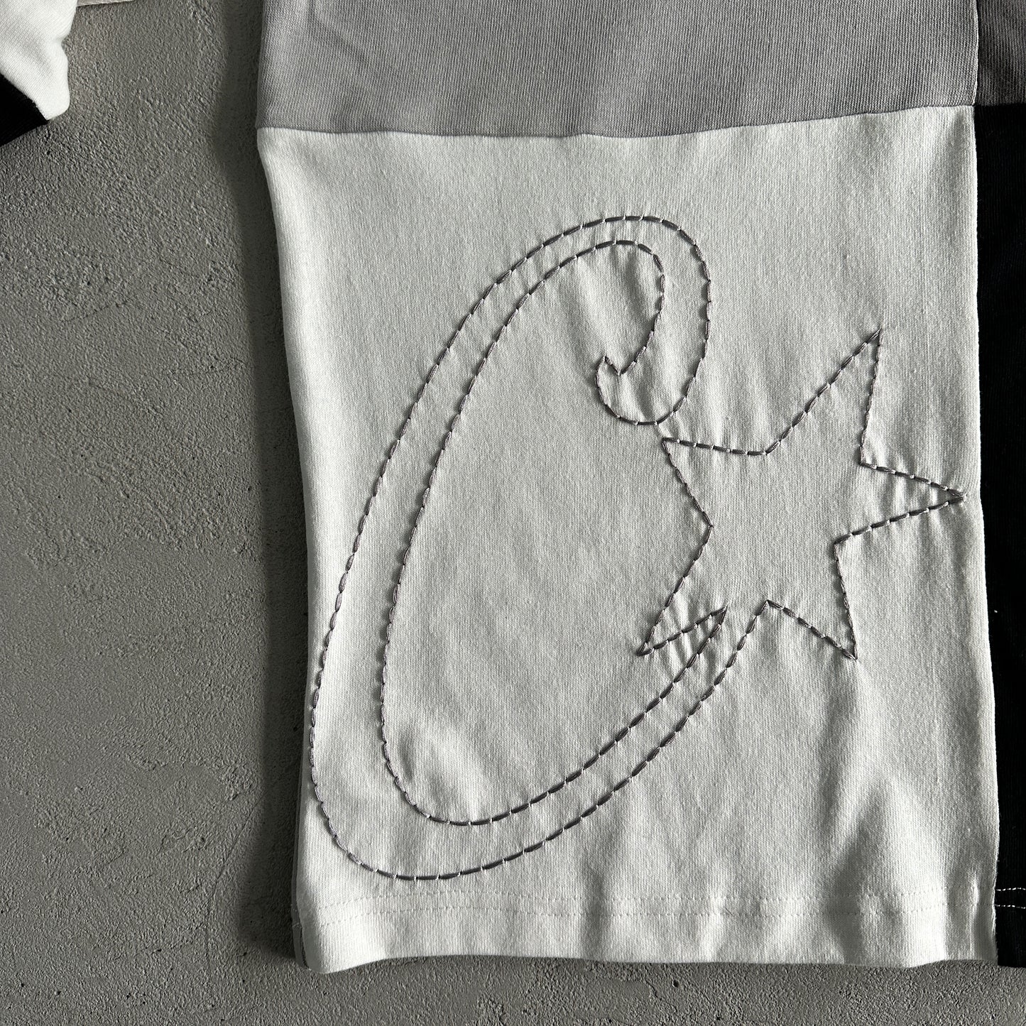 Corteiz C-Star Rugby Shirt Greyscale